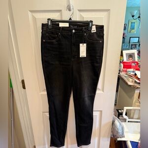 NWT Judy Blue Timmy Control Top Black Skinny Jean Size 32